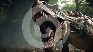 tyrannosaurus rex dinosaur The closeup view of an opened-mouth dinosaur was a phony a pure hoax