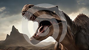 tyrannosaurus rex dinosaur _It was a scary sight, that closeup view of an opened-mouth dinosaur. It had teeth as big as knives,