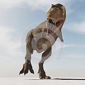 Tyrannosaurus Rex. This is a 3d render photo