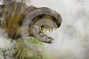 Tyrannosaurus Rex in the Jungle photo