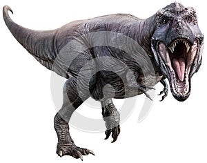 Tyrannosaurus rex roaring 3D illustration