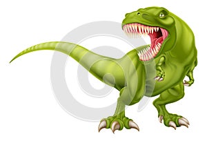 Tyrannosaurus T Rex Dinosaur Cartoon Roaring