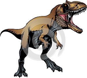 Tyranosaurus rex isolated photo