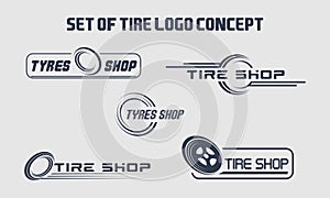 Tyre Business Branding, tyre logo shop icons, tire icons, car tire simple icons