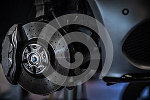 Tyre change - wheel balancing or repair and change car tire