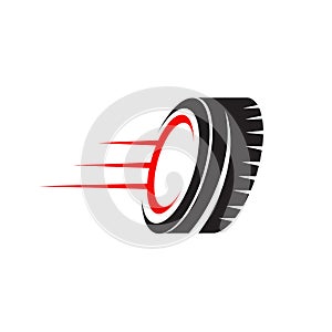 Tyre icon logo design vector template photo