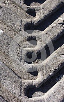 Tyre Track Abstract Pattern