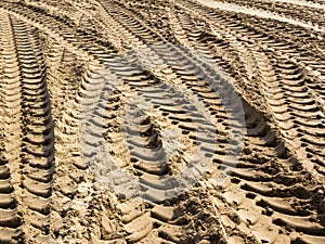 Tyre tracks