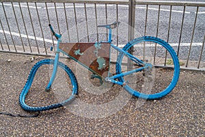 The Tyred Blue Bike