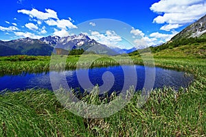 Tyrolean mountain lake photo