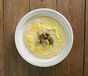 Tyrolean potato milk soup photo