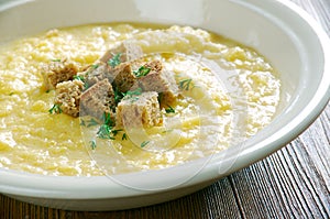 Tyrolean potato milk soup photo