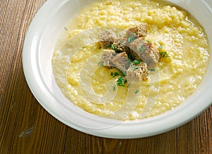 Tyrolean potato milk soup photo