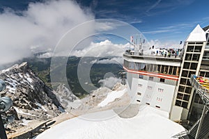 Tyrolean Zugspitze Cable Car Mountain Station, editorial