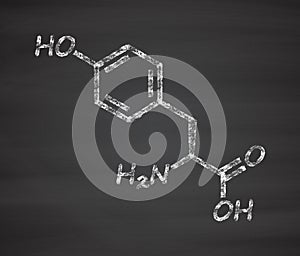 Tyrosine (l-tyrosine, Tyr, Y) amino acid molecule