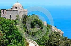 Tyrrhenian coastline from Erice, Sicily, Italy