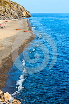 Tyrrhenian sea beach, Campania, Italy