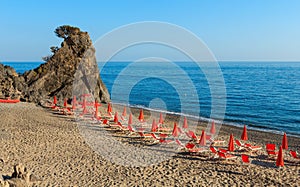 Tyrrhenian sea beach, Campania, Italy