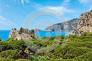 Tyrrhenian sea landscape, Campania, Italy