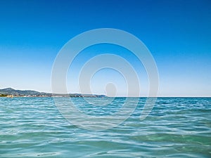 Tyrrhenian sea in Vada, Tuscany, Italy