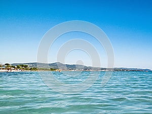 Tyrrhenian sea in Vada, Tuscany, Italy