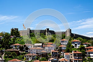 Tzar Samuel`s Fortress, City of Ohrid, North Macedonia FYROM photo