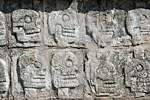 Tzompantli.Chichen Itza photo