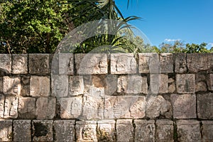 Tzompantli at Chichen Itza Archaeological site