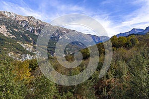 Tzoumerka Mountain Range & its Basin at Autumn.