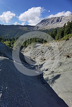 Tzoumerka mountains in spring season in arta perfecture greece