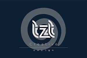TZT Creative Unique Modern Letter Logo Design