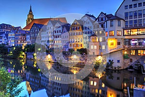 TÃ¼bingen along the Neckar River, Germany