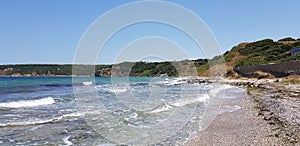 Türkiye Canakkale Parion ancient city beach, magnificent natural and historical wonders