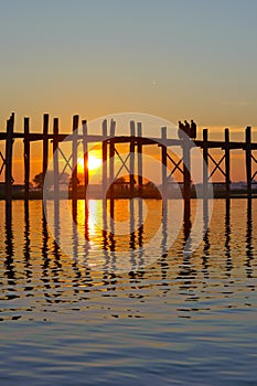 U Bein bridge, Mandalay, Myanmar