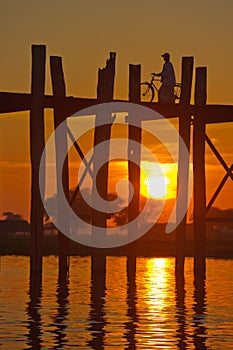 U Bein bridge, Mandalay, Myanmar