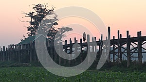 U Bein bridge of Mandalay, Myanmar