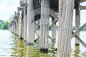 U Bein bridge in Myanmar