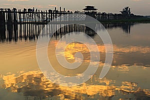 U bein bridge in Myanmar