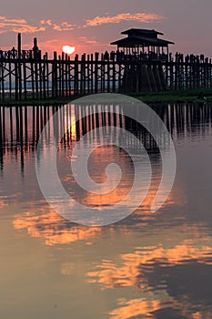 U bein bridge in Myanmar