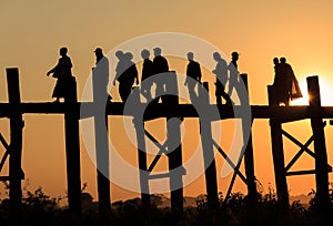 U-bein bridge ,Myanmar