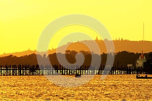 U Bein Bridge Sunset, Myanmar