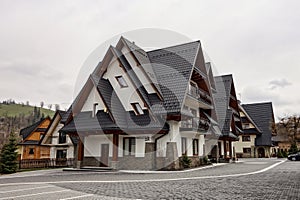 U Kasi pension in Polish mountain architectural style in Male Ciche, High Tatras