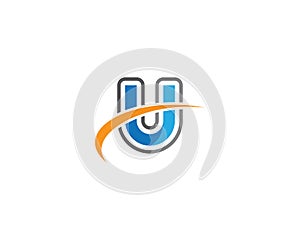 U letter logo vector icon