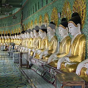 U Min Thonze Buddhas - Sagaing - Myanmar (Burma)