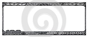 U.S. 100 dollar banknote. Elements