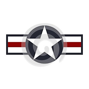 U.S. Army air force sign logo. Vector