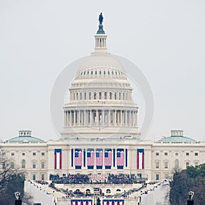 U.S. Capitol on Inauguration Day 2017 photo