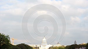 U.S. Capitol Under The Clouds