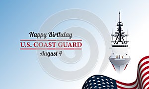 U.S. Coast Guard Birthday Background