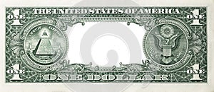 U.S. dollar border with empty middle area